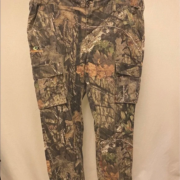 Mossy Oak Cargo Camo Mens Pants XXL (44-46) Walking Hiking Fishing Hunting Sport - Picture 11 of 12